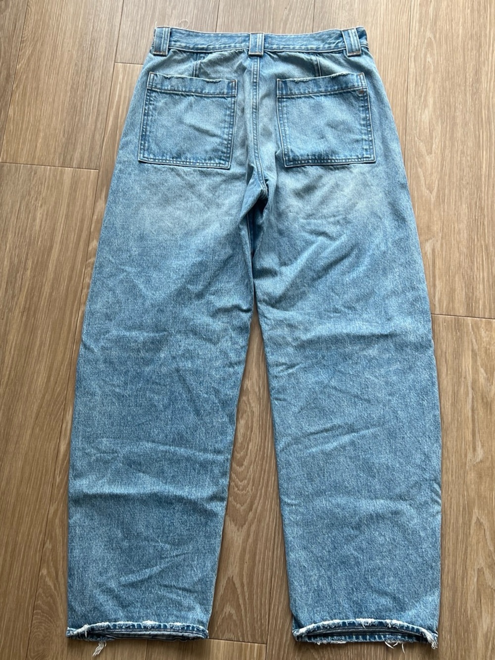 Madewell the balloon Light blue wide leg denim jeans #denim #baggy - Picture 4 of 5